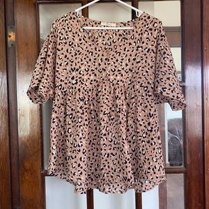 Cheetah Print Andree Blouse
